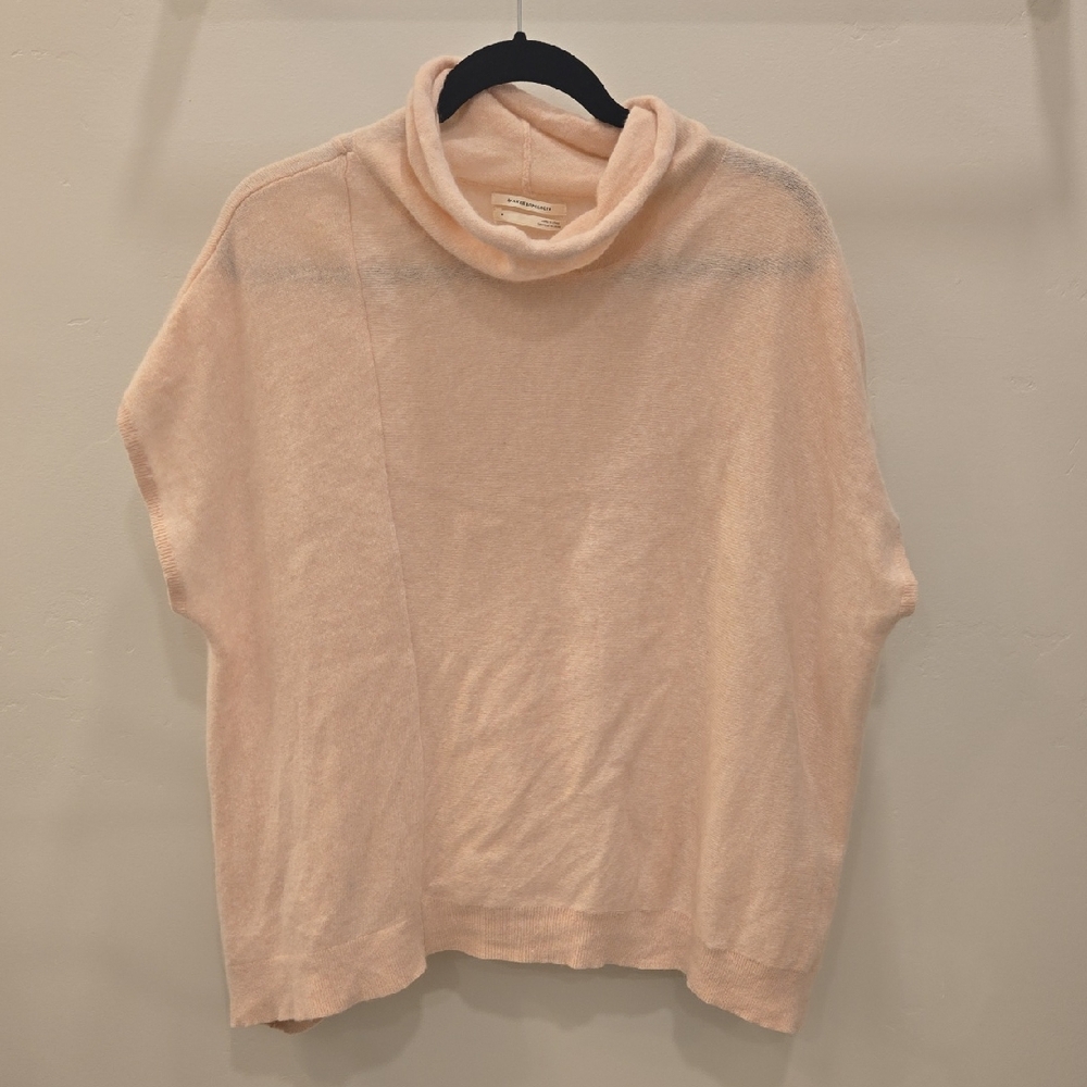 Anthropologie Soft Pink Cowl Neck Sweater